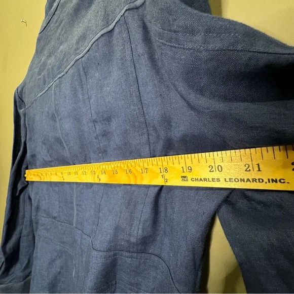 NWT Coldwater Creek 100% Linen Celebrate your Spirit Jacket,‎ Size 14P - Picture 5 of 9